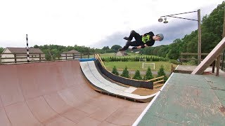 Quick halfpipe session before the storm!!