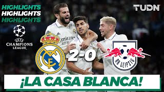 Highlights | Real Madrid 2-0 RB Leipzig | UEFA Champions League 22/23-J2 | TUDN