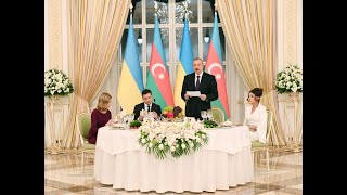 An official dinner is hosted in honour of Ukrainian President Volodymyr Zelensky