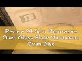 Review 24.5cm Microwave Oven Glass Plate Microwave Oven Disc Tray Y type bottom Turntable Oven Plat