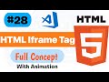 How to use iframe tag in html full course  how to embed video in html web development tutorial #28