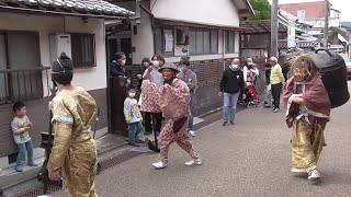 上野天神祭 神幸祭（鬼と神輿行列）ひょろつき鬼の久しぶりの登場で街に悲鳴が帰ってくる 2021