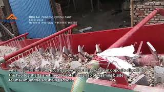 how does the log washer work? log washer working principle