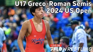 LIVE: U17 Greco Semifinals 2024 US Open Wrestling Championships | Free Preview