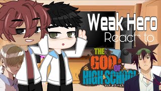 Weak Hero Reacts To Jin Mori || Webtoon reacts to TGOH || Original || By: ʏᴏᴜʀʟᴏᴄᴀʟsᴛʀᴀɴɢᴇʀ