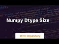 numpy dtype size