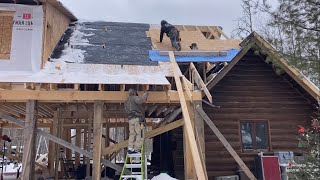 #173 Work Continues on Our Off Grid Cordwood Home