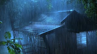Get Over Stress to Deep Sleep Instantly with Heavy Rain & Raging Thunder Sounds on Tin Roof at Night