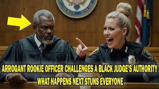 Arrogant Rookie Officer Challenges a Black Judge’s Authority – What Happens Next Stuns Everyone