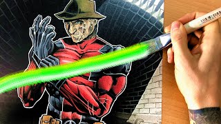 Drawing For JAZZA! Freddy Krüger Is Actually DEADPOOL! *Drawing Contest* Cute, Scarry & Funny Video!
