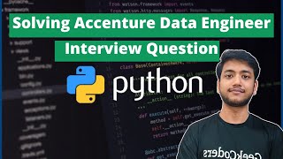 Solving Accenture Data Engineer Interview Question | Count of each alpha in strings in Python |