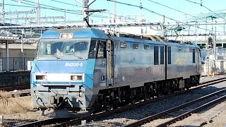 【EH200-5号機単機回送 】JR貨物EH200形5号機が大宮駅6番線を通過するシーン(8764レ・高A205】2025.1.02