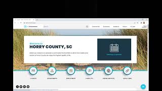 New Horry County Website Overview Walkthrough