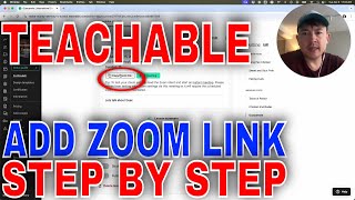 ✅ How To Add Zoom Link To Teachable Course🔴