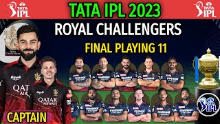 IPL 2023 Royal Challengers Bangalore Starting Playing 11 | RCB Best Playing 11 for IPL 2023