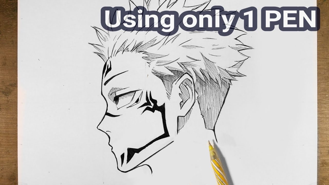 How To Draw Sukuna Anime Jujutsu Kaisen | How To Draw Anime - YouTube