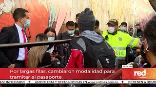 Red+ | Por largas filas, cambiaron modalidad para tramitar el pasaporte