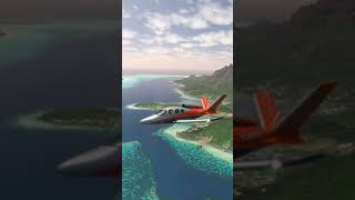 Cirrus SF5 over Bora Bora