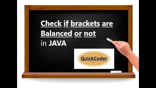 Check Brackets are Balanced or not in an expression | Stacks | JAVA