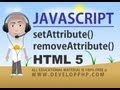 Javascript setAttribute removeAttribute Methods Tutorial