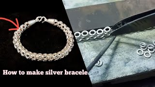 Classic foxtail bracelet | Silver BEAR BRACELET | K Thea jewelry