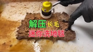 第36集｜谁能拒绝在睡前看上一集迷你版的洗地毯呢？ #解压  #解压视频  #洗地毯 