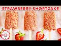 Homemade Strawberry Shortcake Ice Cream Bars