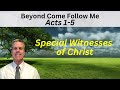 Acts 1-5: Beyond Come Follow Me