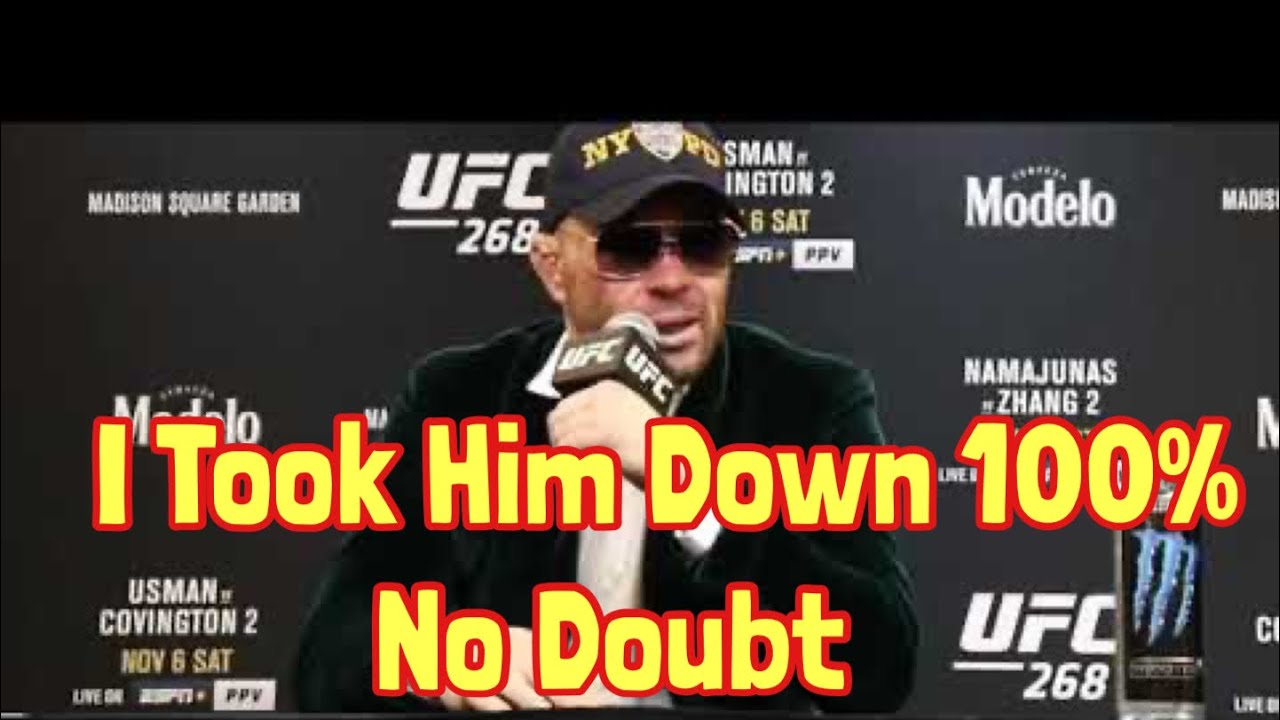 Colby Covington Thinks Takedown On Kamaru Usman Were Legit - YouTube