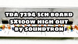 Tda 7294 ic based 5ch amplifier board 100w per channel. High output and easy to use