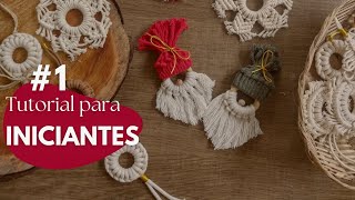 Decoração de Natal em Macramê para Iniciantes #decoraçãodenatal  #macrametutorial #passoapasso