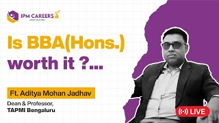 Is TAPMI's BBA Honours worth it? | Ft. Aditya Mohan Jadhav | Session by Dean TAPMI