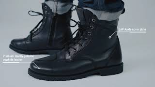 SHIMA Thomson Black - Classic Black Motorcycle Boots