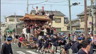 令和元年 中町だんじり潮かけ(ブレーキテスト)2019/08/18