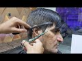 asmr barber 💈 amazing black and white hair transformation scissors