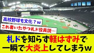 【視聴者反応シリーズ97】札幌ドームの人工芝は炎天下より危険！？　知らずに提案したらボコボコにｗｗ