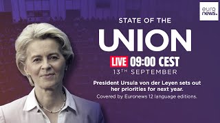 Ursula von der Leyen delivers final 'State of the Union' speech before European elections