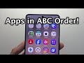 Samsung Galaxy S26: How to Put Apps in ABC Order!