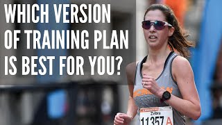 Which Version of Training Plan is Best for You?