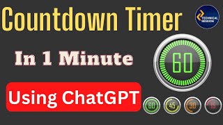 Build a Countdown Timer Program using ChatGPT #openai #chatgpt | Technical Session