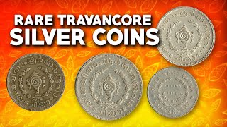 Travancore Bala Rama Varma Rare Silver Coins