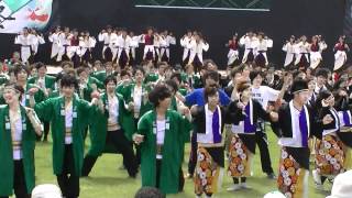 よさこいinおいでん祭2012　オープニング総踊り『トモじゃん♪』