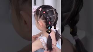 cute hairstyles for little girls  #shorts #youtubeshorts #hairstyle