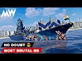 NO Dout 😎 Most Brutal Battleship 🔥- Modern Warships