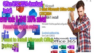 Fix MS Office Couldn't Install Error Code2048 Error Code 0-2054 Microsoft Office