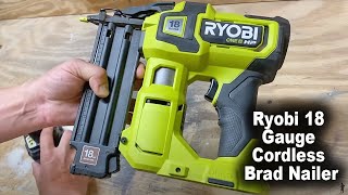 How to Use Ryobi 18 Gauge Cordless Brad Nailer
