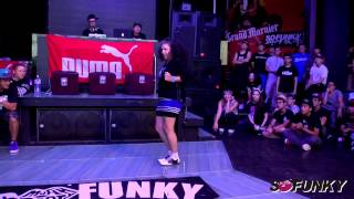 Judge Solo - Ana "Lollipop" Sanchez @20130714 Funky Muah Battle