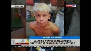 BT: Lalaking wanted sa mga kasong snatching at panghoholdap, arestado