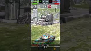 Еле ушёл , после встретил и отправил в Ангар) #worldoftanksfunnymoments #wot