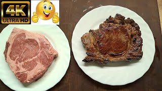 Steak ami így mindenkinek sikerül :-) 7 perc sütés+ egy kis pihentetés, vajpuha, szaftos, isteni !